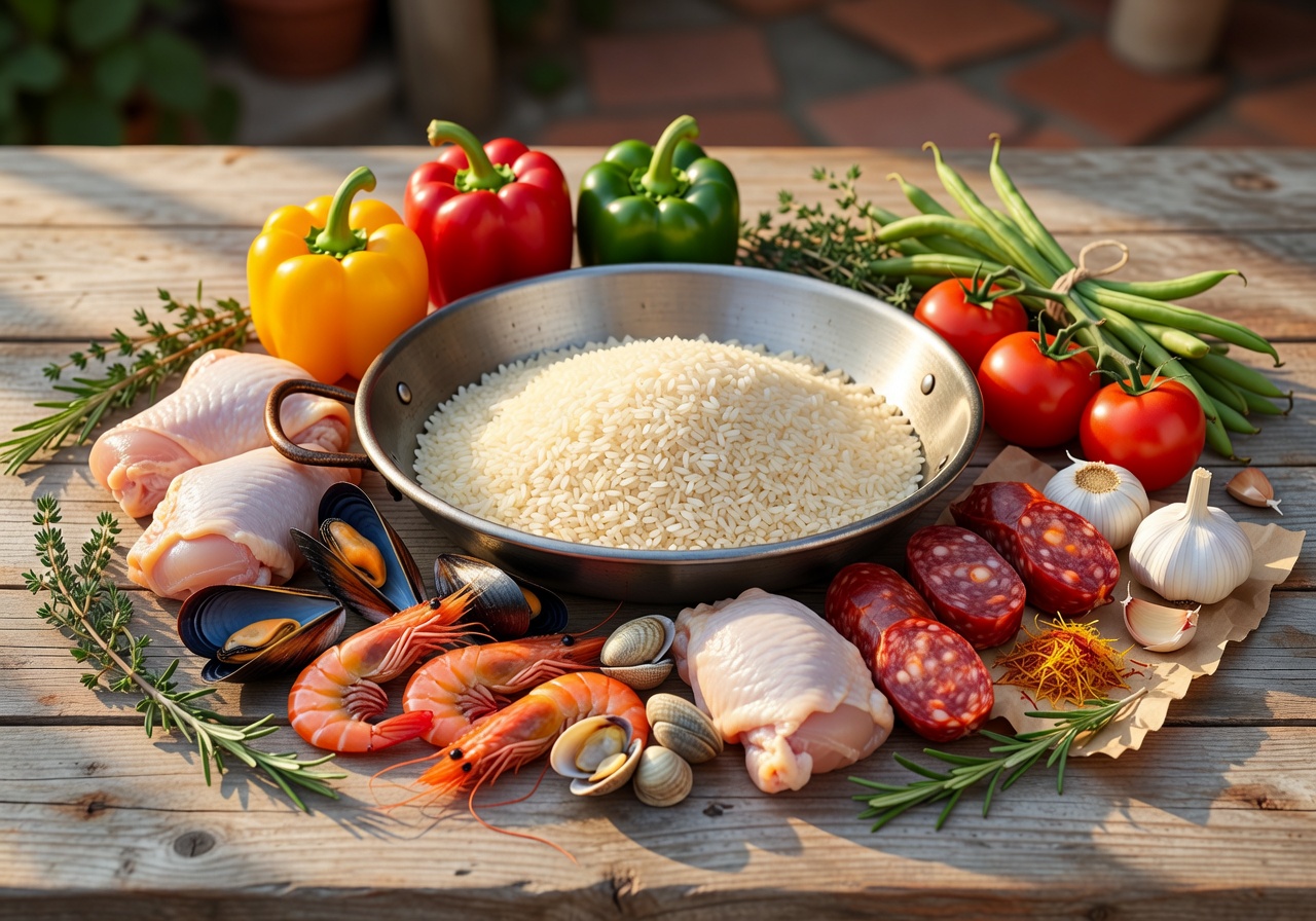 Ingredients for Paella